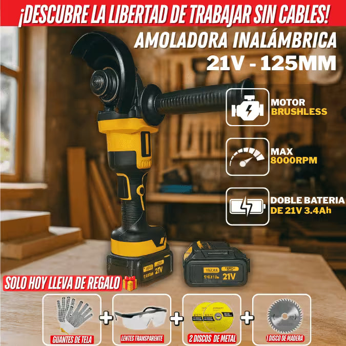 Amoladora Angular inalámbrica