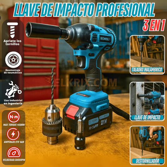 LLAVE DE IMPACTO 3 EN 1