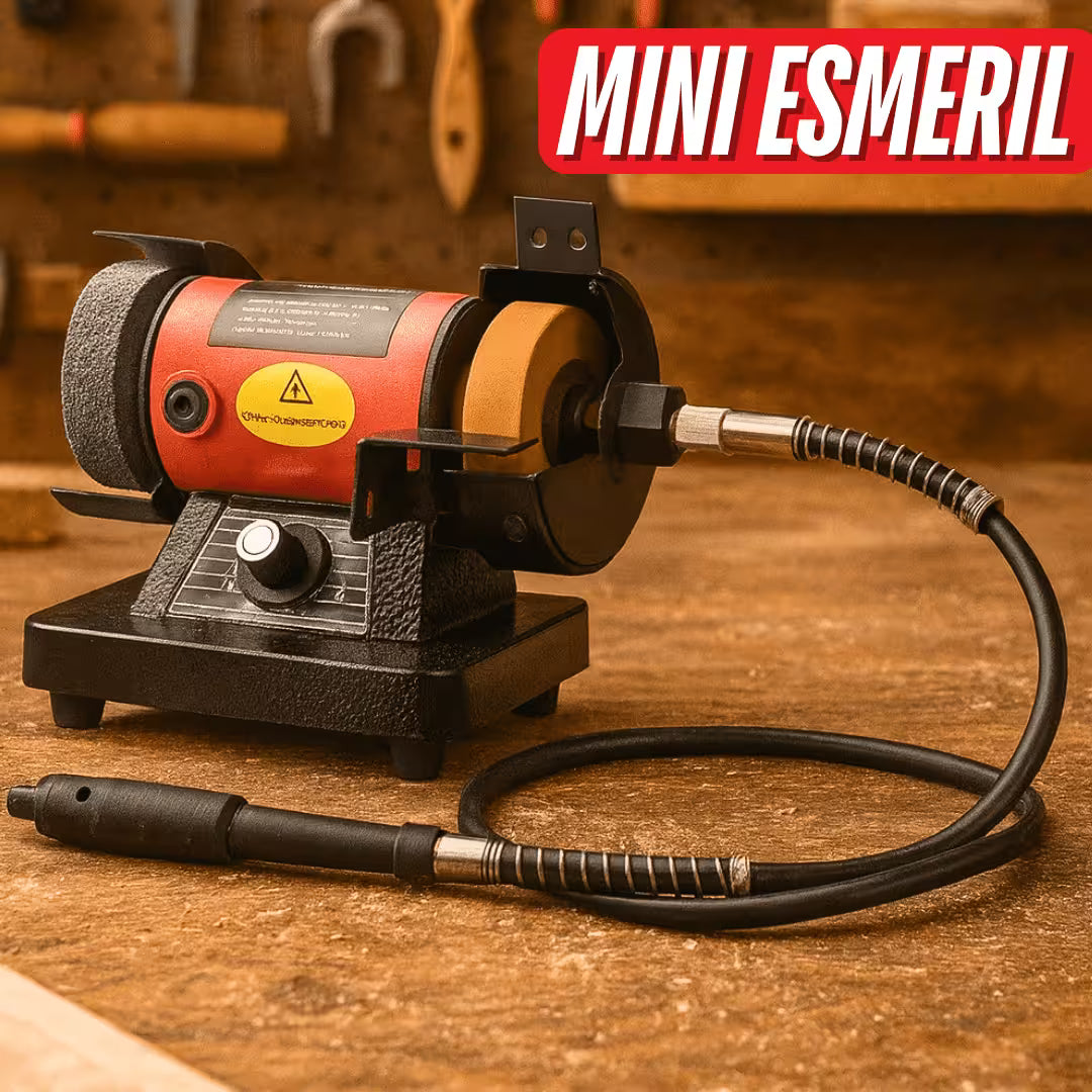Mini Esmeril de banco - Para Pulir y Afilar